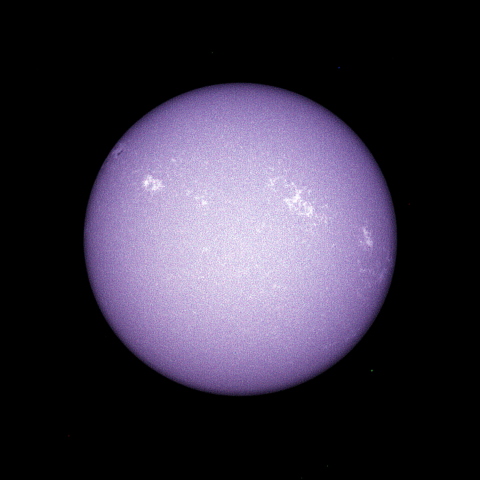 太陽の高温部の分布　2016/05/05 CaK