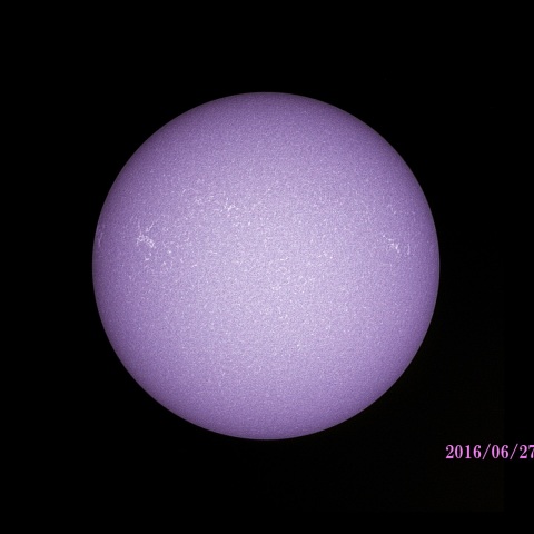 太陽の高温部　2016/06/27　CaK