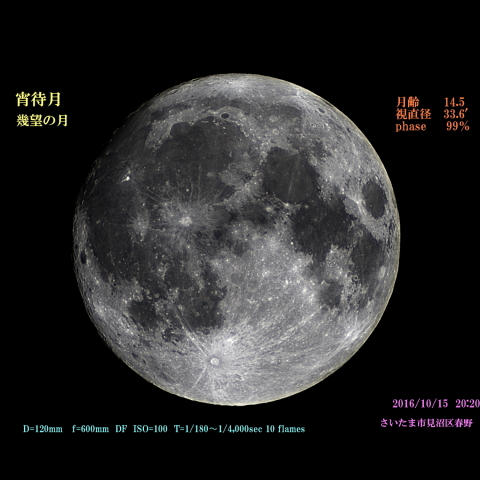 宵待月　幾望の月