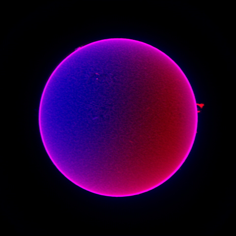 太陽　2017/02/24 自転によるドップラー効果