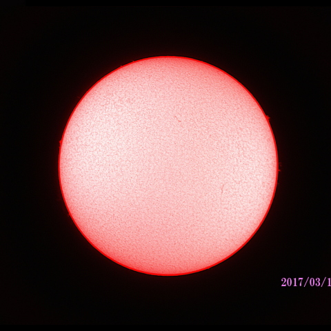 太陽　2017/03/16 Hα