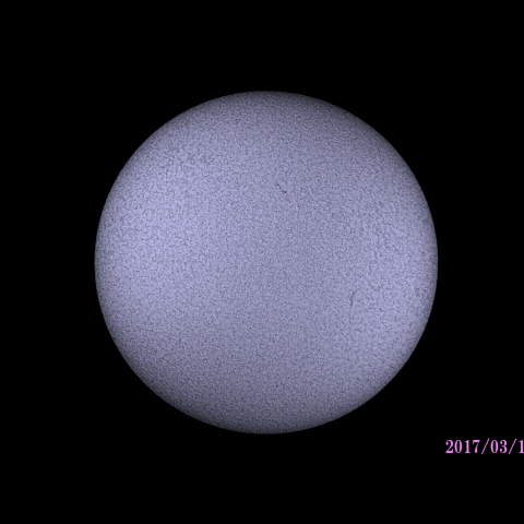 太陽　2017/03/16 HαB