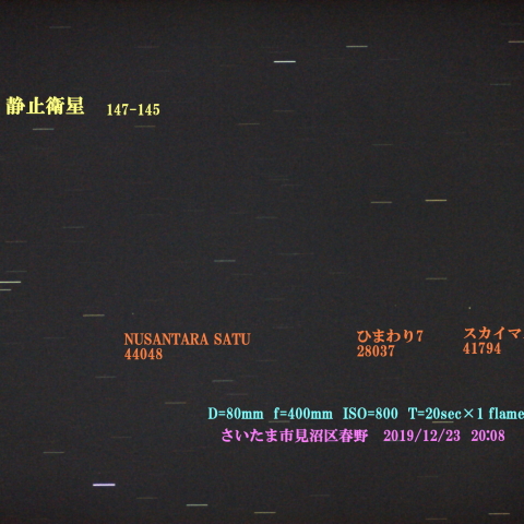 静止衛星 147-145°