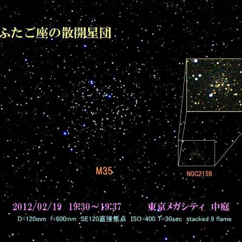 ふたご座の散開星団