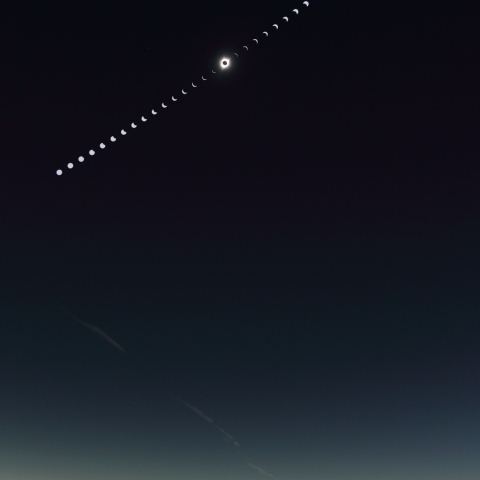 アメリカ皆既日食　全経過