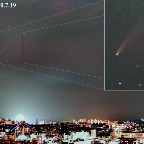 大阪の空のNeowise