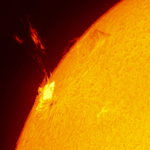 プロミネンス噴出 20150506