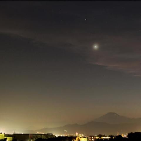 三惑星と富士山