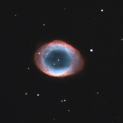 住宅街で撮影したM57