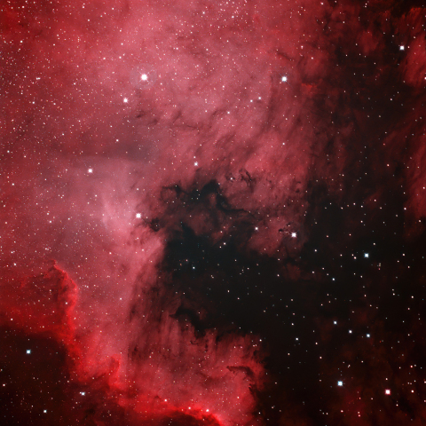 住宅街から撮影した北アメリカ星雲