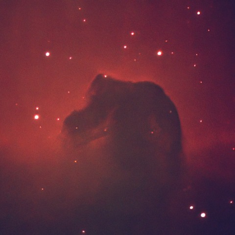 住宅街から撮影した馬頭星雲