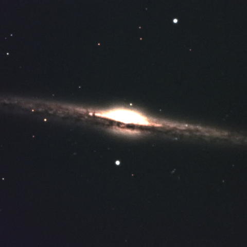 住宅街から撮影したNGC4565 かみのけ座