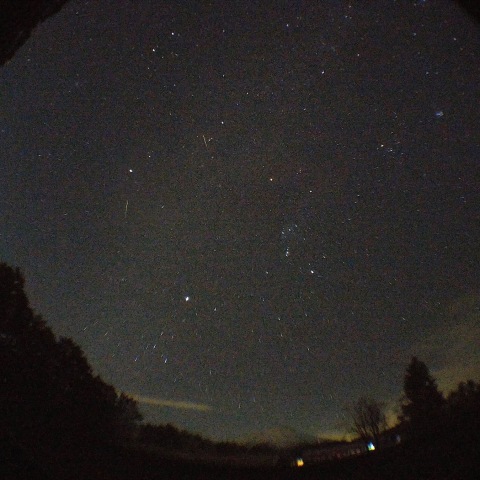 2023年富士山とふたご座流星群 (スマホで撮る星々)