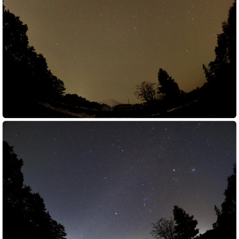 黄砂の 中の春星座