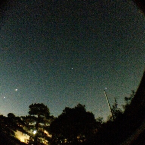 iPhoneとセルカレンズで撮る星々