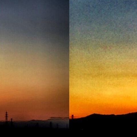 日没位置の違い