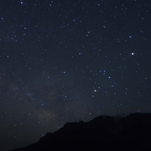 硫黄岳の星景