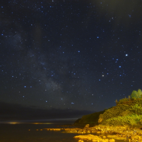 北緯44度から見る南天