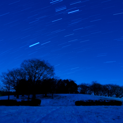 雪あかり、星あかり