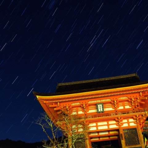 清水寺仁王門と獅子の大鎌