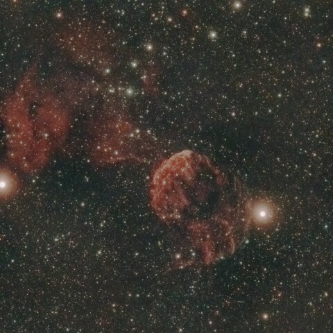 くらげページ IC443（くらげ星雲）の写真と位置がわかる星図や撮影データ