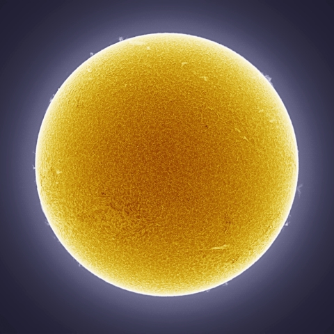 6月5日の太陽 擬似カラー版