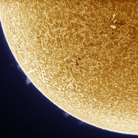 6月26日の太陽 擬似カラー版