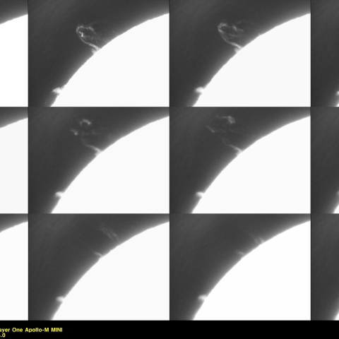 7月2日の太陽 プロミネンス