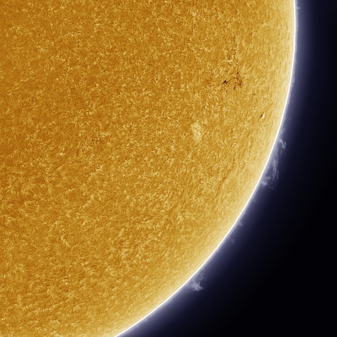 7月31日の太陽 擬似カラー版