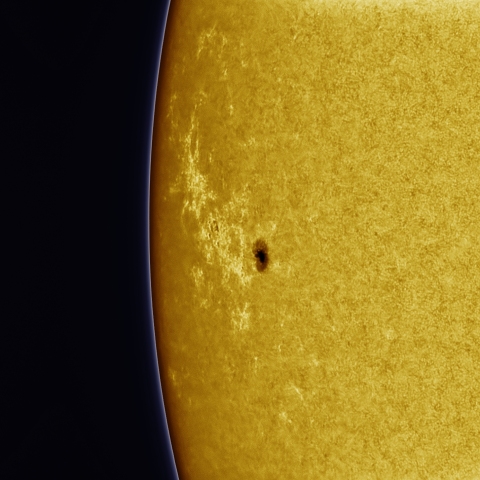 9月4日の太陽 白色光 擬似カラー版