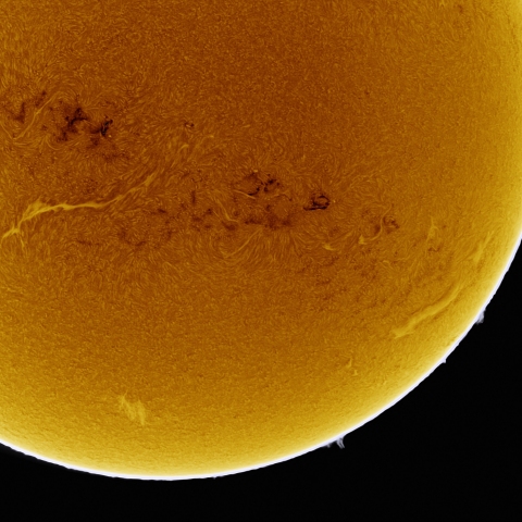 02月05日の太陽 Ha 擬似カラー版