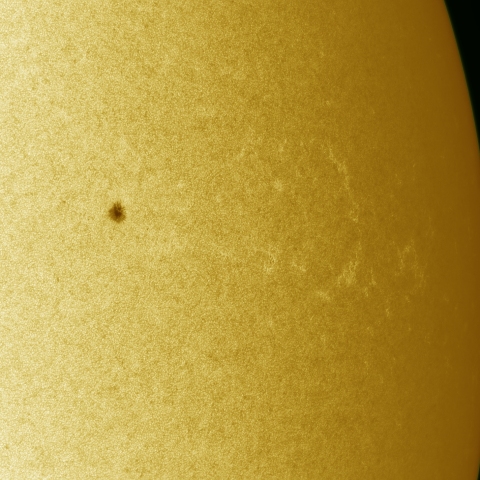 04月02日の太陽 白色光 擬似カラー版