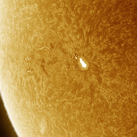 05月21日の太陽 Ha 擬似カラー版