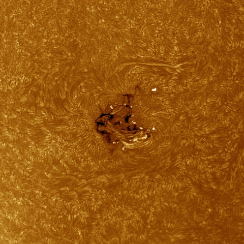 09月24日の太陽 Ha 擬似カラー版