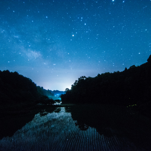 星空と蛍の里