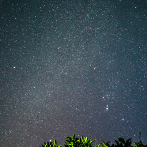 オリオン座と天の川