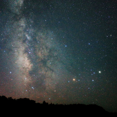 天の川とさそり座