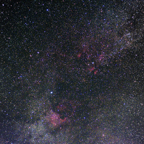 白鳥座付近の天の川