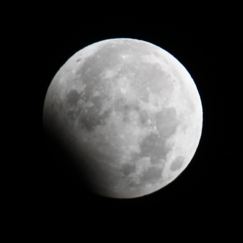 新年の部分月食