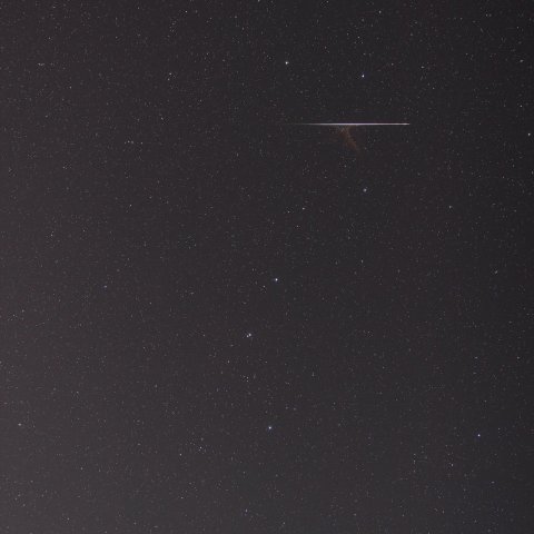 柄杓を射抜くふたご座流星群