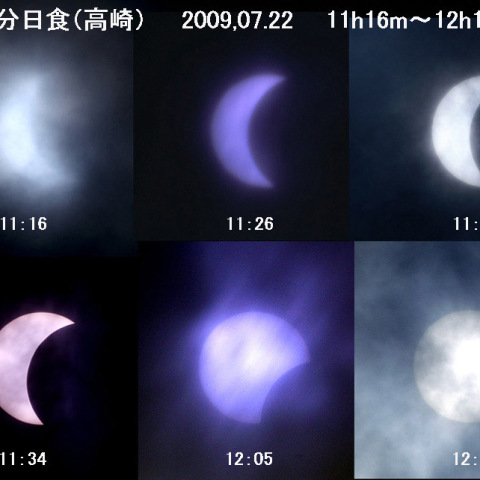 最大食分後の部分日食