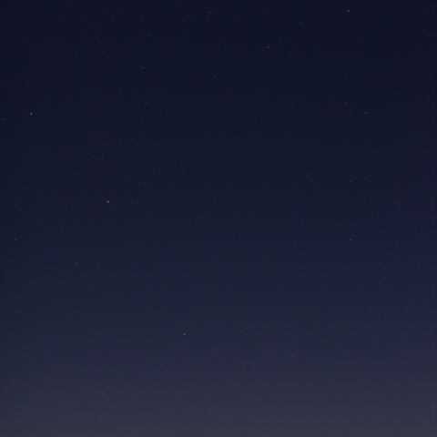 今夕の月とパンスターズ彗星