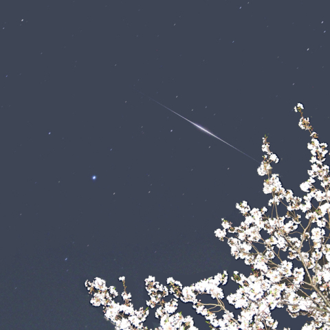 今夜(3/30)のイリジウム40号機のフレア