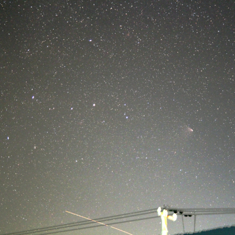 今朝(4/12)のパンスターズ彗星