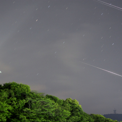 今朝(5/17)のイリジウムフレア