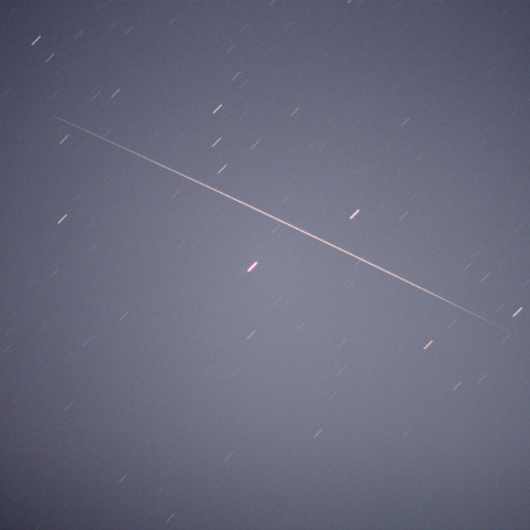 今朝(5/22)のイリジウムフレア