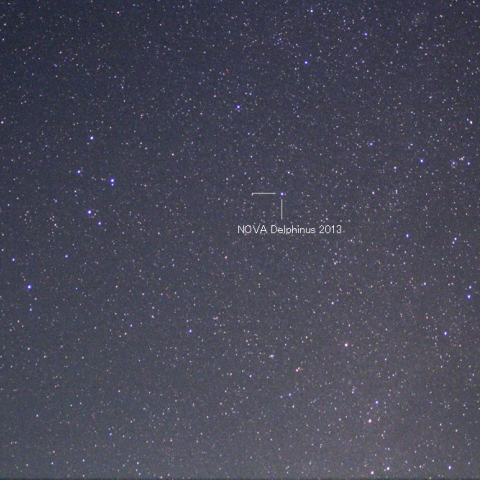 今朝(8/17)の いるか座新星