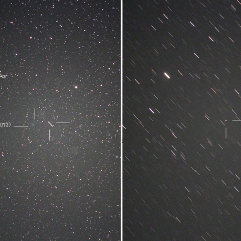 10/27のブルーイントン彗星 (154P)と静止衛星？