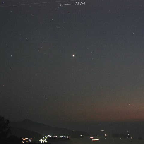 10/31のATV-4と金星