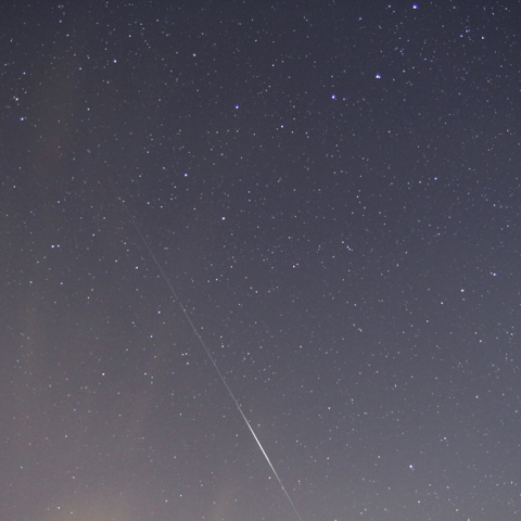 今朝(1/13)のイリジウムフレア